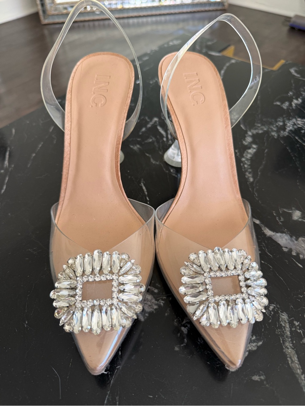 INC Rhinestone Heels